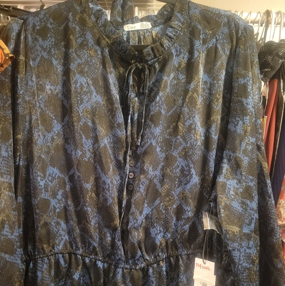 Dex Snakeskin Print Dress | Size 2X - NWT - Picture 5 of 6